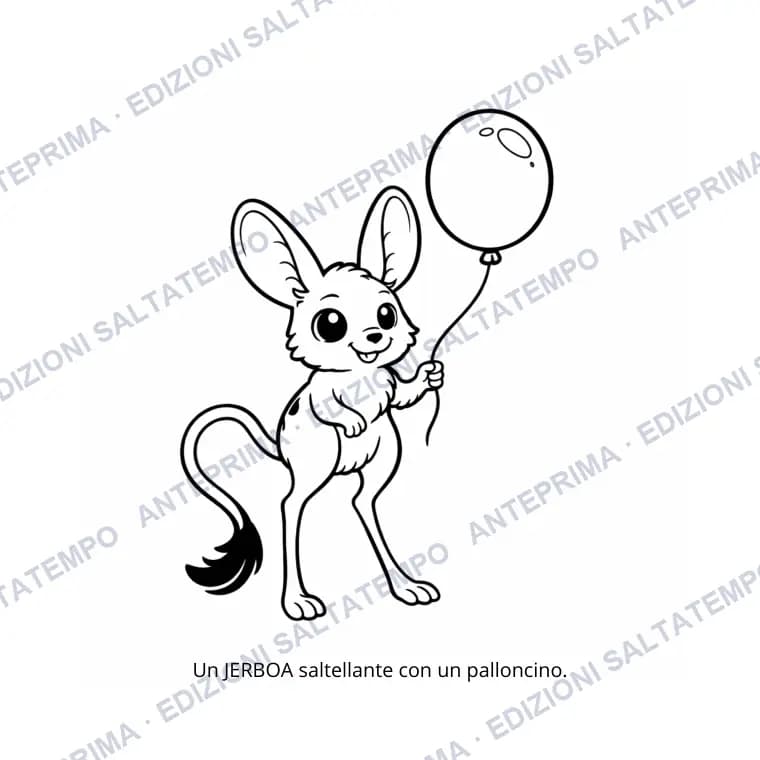 Il gerboa con il palloncino